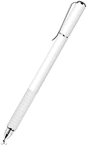 2 in1 touch stylus Fine point drawing, writing universal for all smartphones one pen White